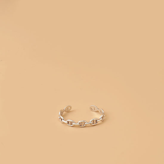 Hermes Sterling Silver Chaine d'ancre Enchainee Bracelet-Hermes-THE CLOSET