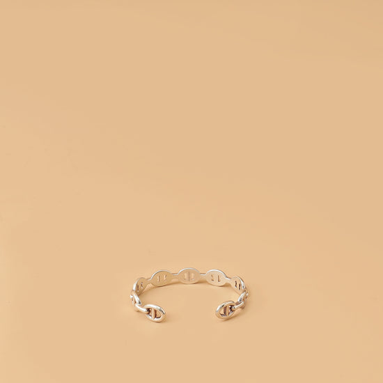 Hermes Sterling Silver Chaine d'ancre Enchainee Bracelet-Hermes-THE CLOSET