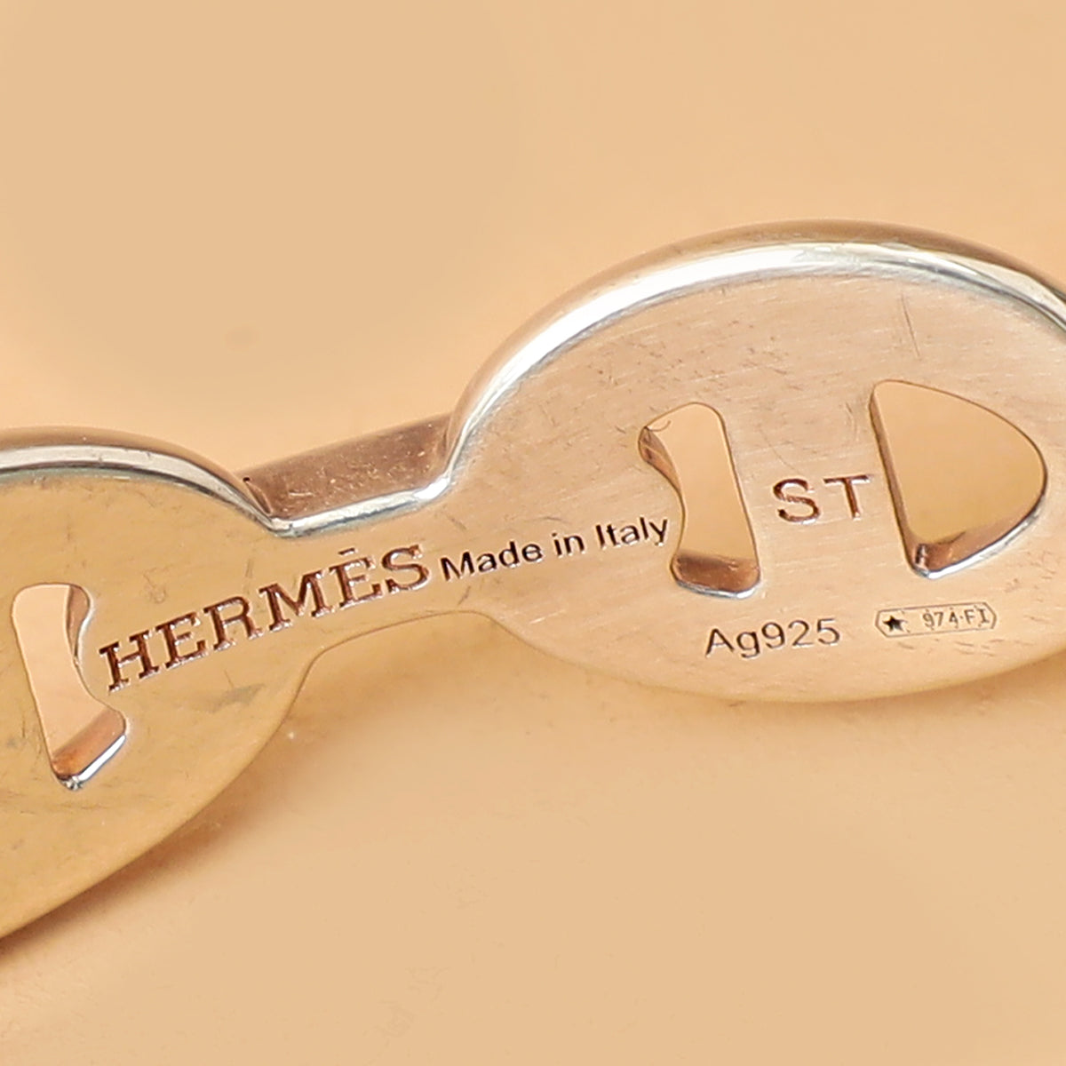 Hermes Sterling Silver Chaine d'ancre Enchainee Bracelet-Hermes-THE CLOSET