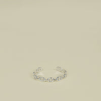 Hermes Sterling Silver Chaine D'ancre Enchainee Bracelet, Medium Model