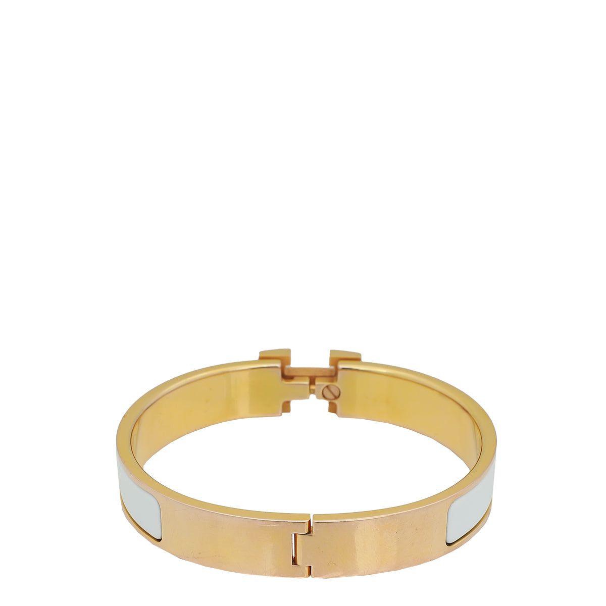 Hermes Blanc Clic H GM Bracelet-Hermes-THE CLOSET