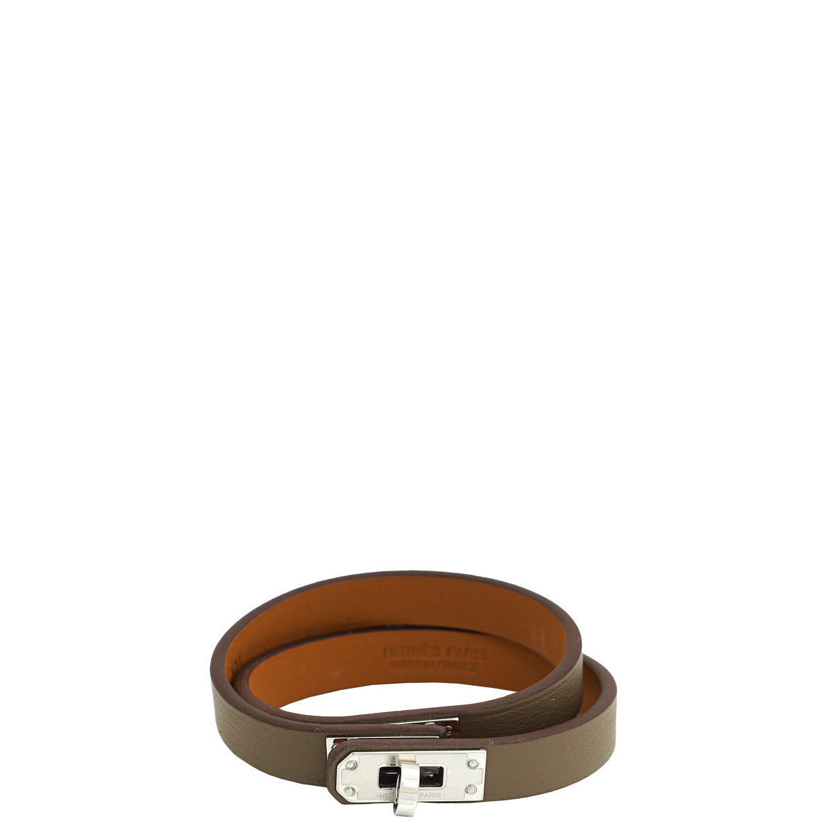 Hermes Etoupe Mini Kelly Double Tour Bracelet-Hermes-THE CLOSET