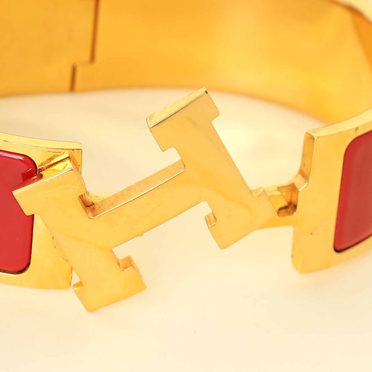 Hermes Rouge Clic Clac H GM Bracelet