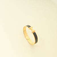 Hermes Matt Noir Clic HH Bracelet Men's