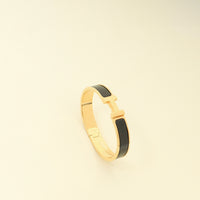 Hermes Matt Noir Clic HH Bracelet Men's