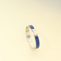 Hermes Matt Bleu Clic HH Bracelet Men's