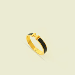 Hermes Black Clic H Bracelet