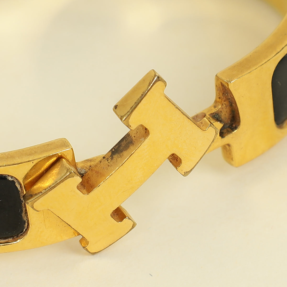 Hermes Black Clic H Bracelet