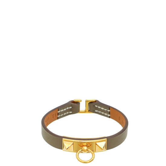 Hermes Etoupe Rivale Mini Bracelet