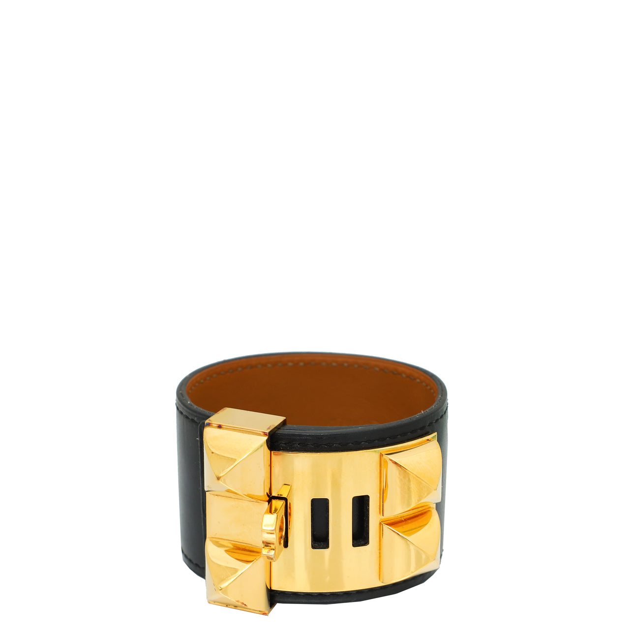 Hermes Noir Collier De Chien Small Bracelet-Hermes-THE CLOSET