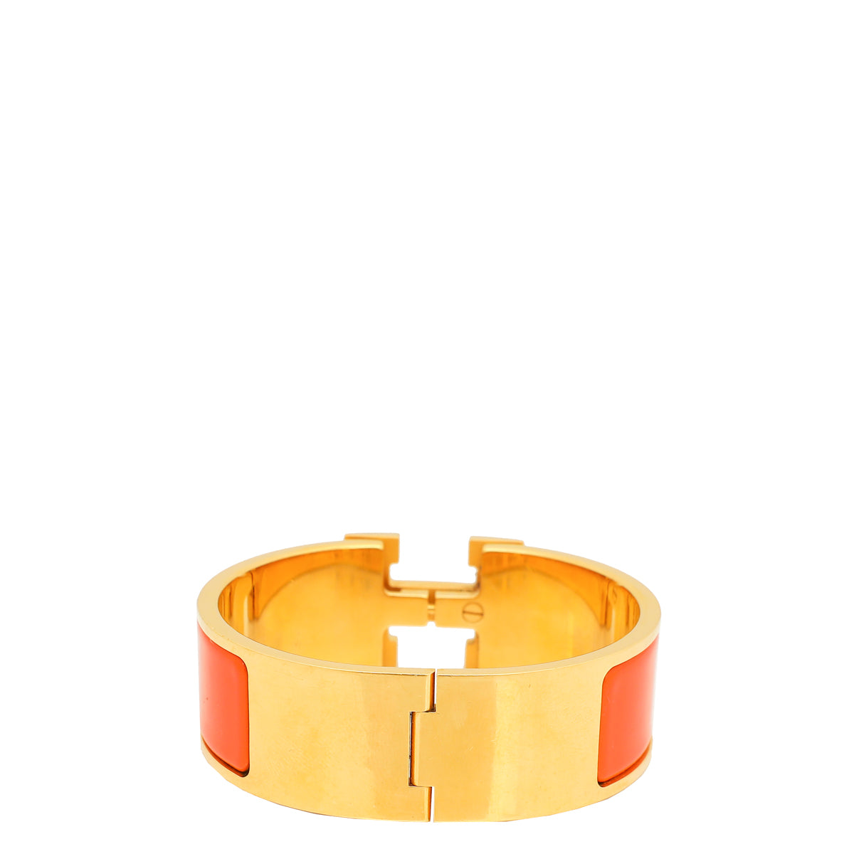 Hermes Orange Clic Clac H Bracelet-Hermes-THE CLOSET