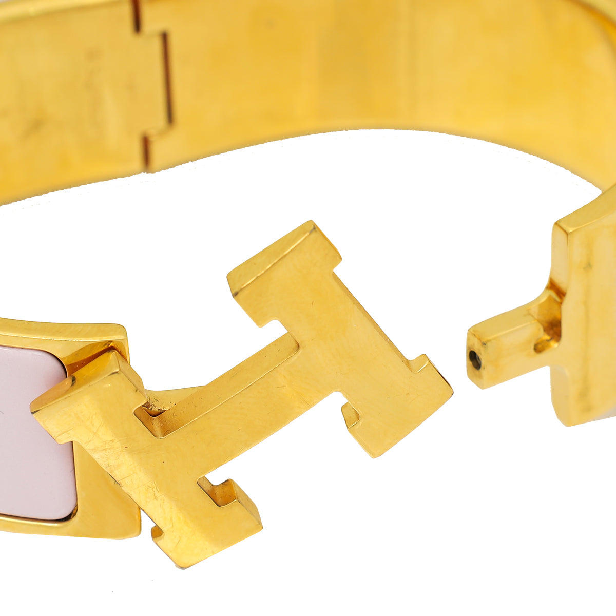 Hermes Light Pink Clic Clac H Bangle