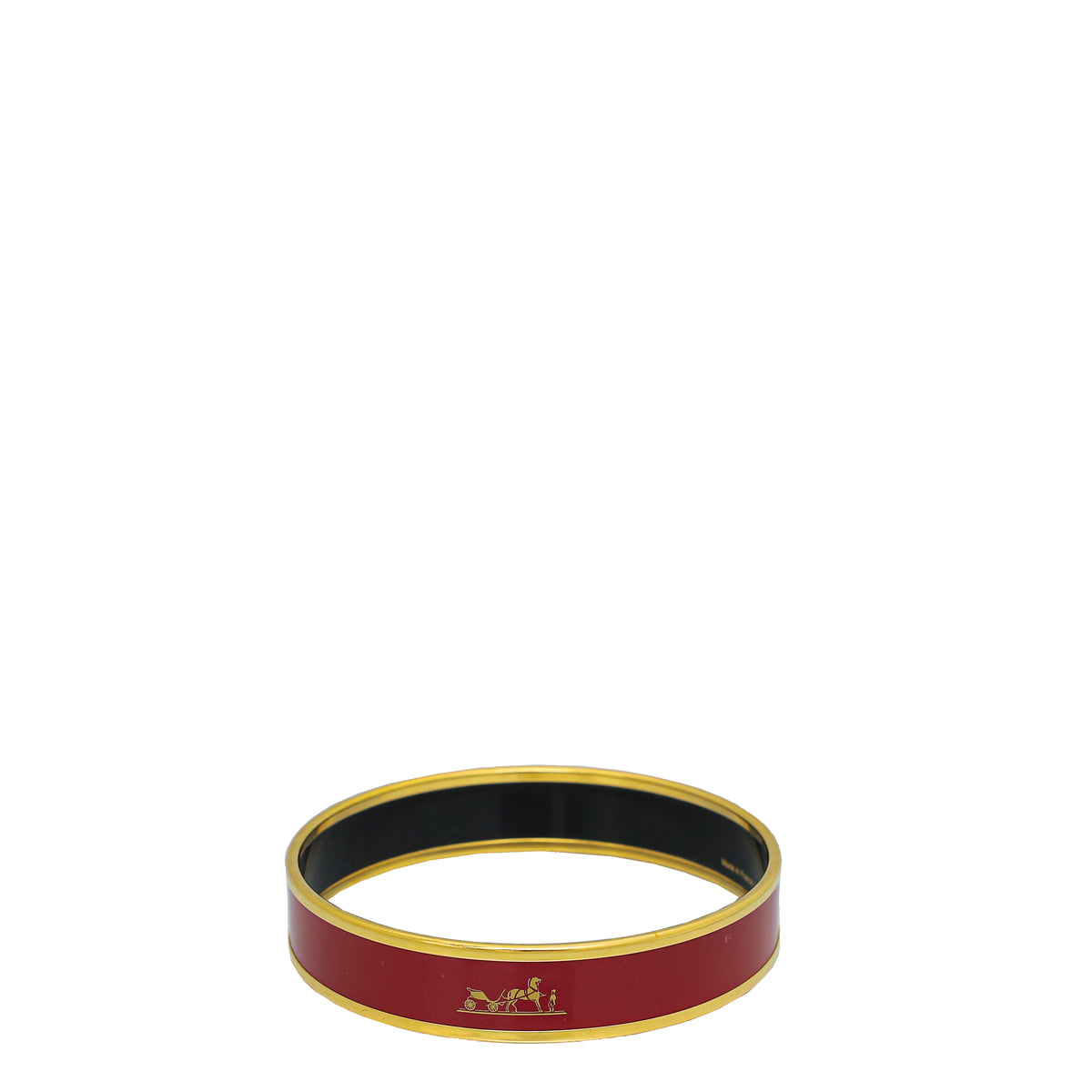 Hermes Red Caleche Bangle-Hermes-THE CLOSET
