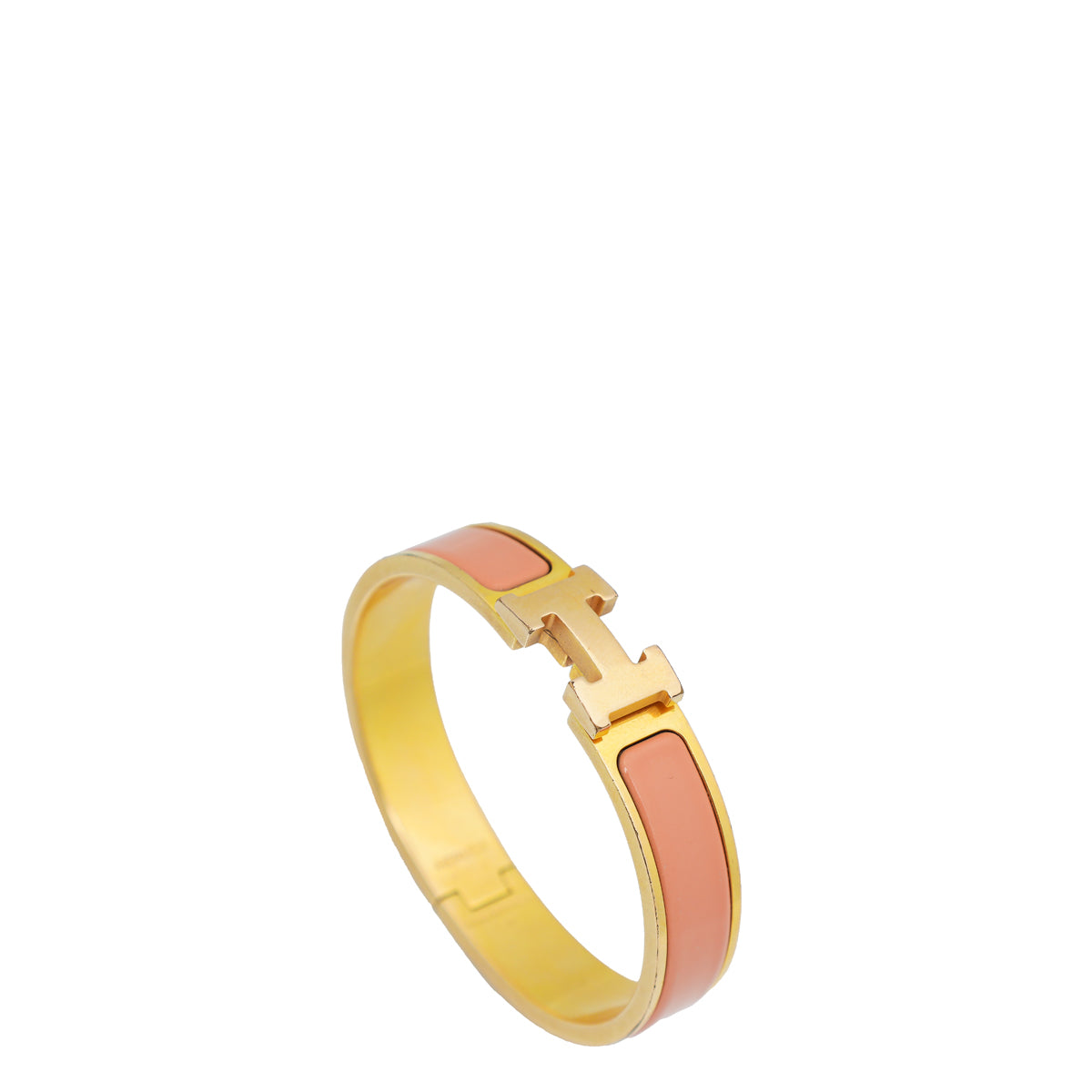 Hermes Orange Papaya Clic H GM Bracelet-Hermes-THE CLOSET