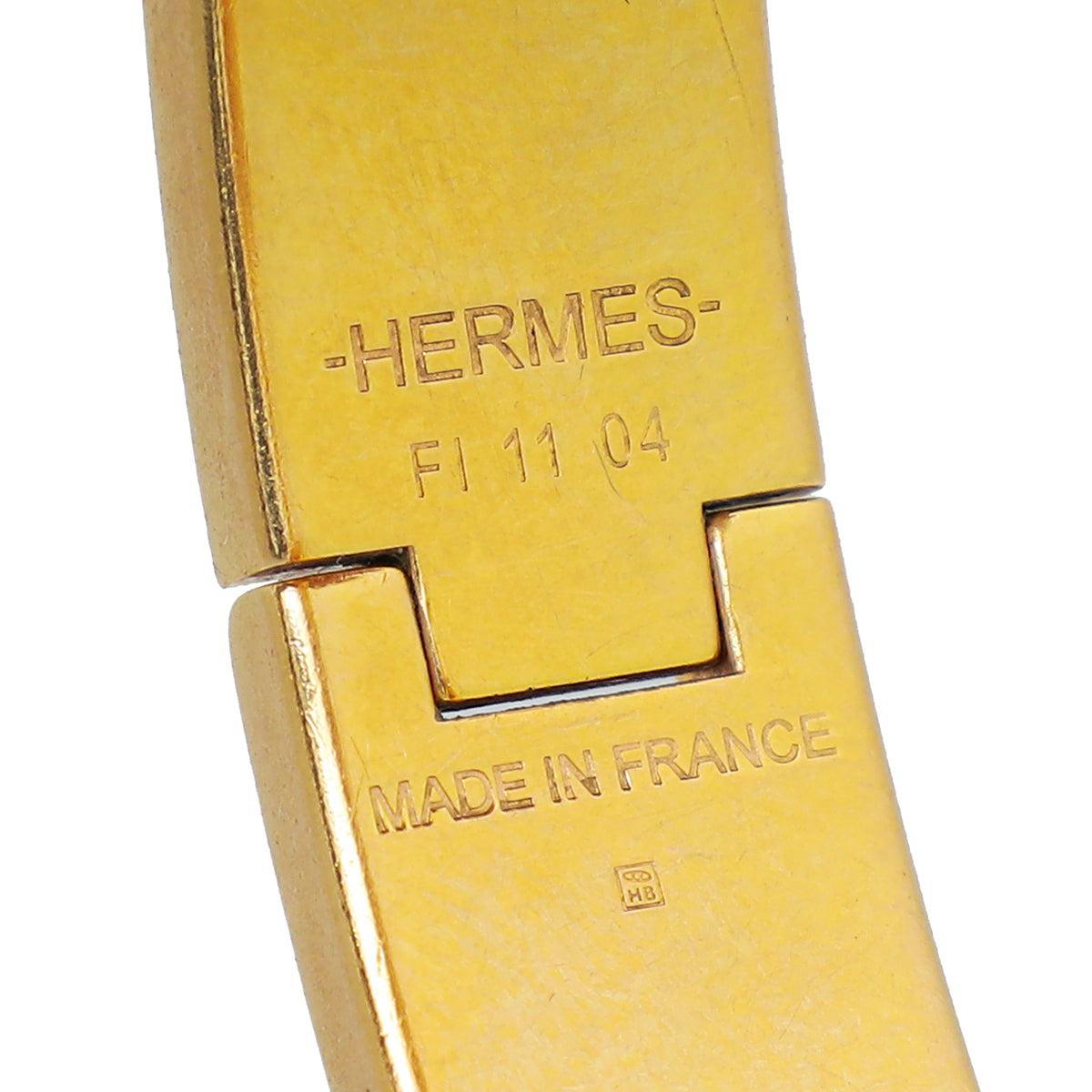 Hermes Orange Papaya Clic H GM Bracelet