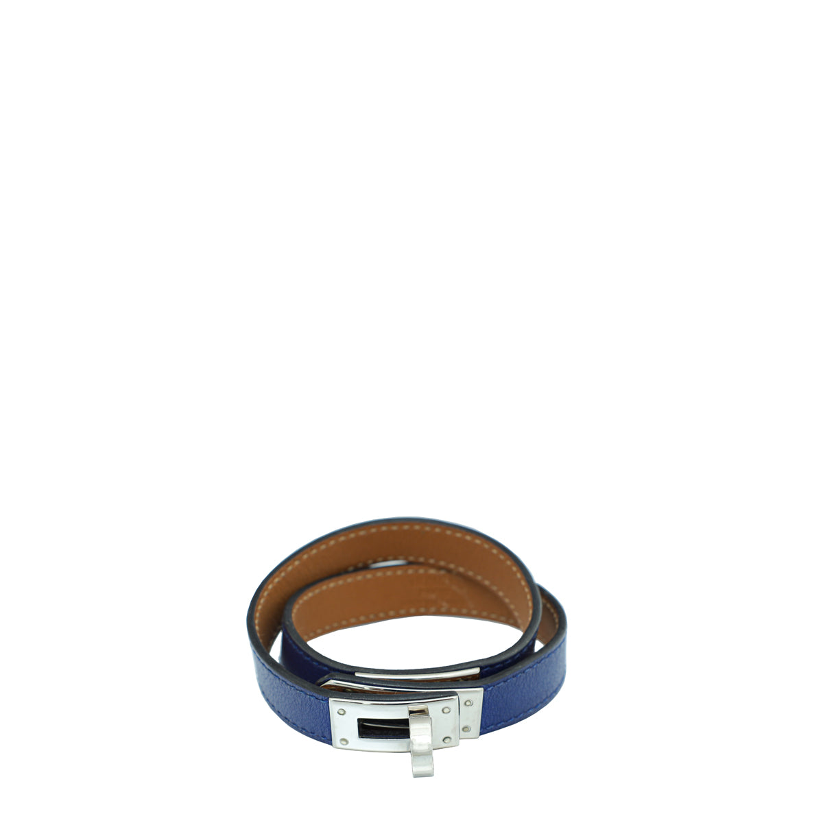 Hermes Blue Kelly Double Tour Medium Bracelet-Hermes-THE CLOSET