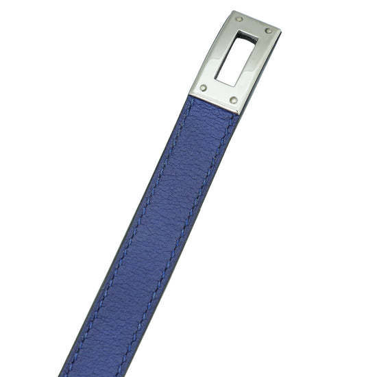 Load image into Gallery viewer, Hermes Blue Kelly Double Tour Medium Bracelet
