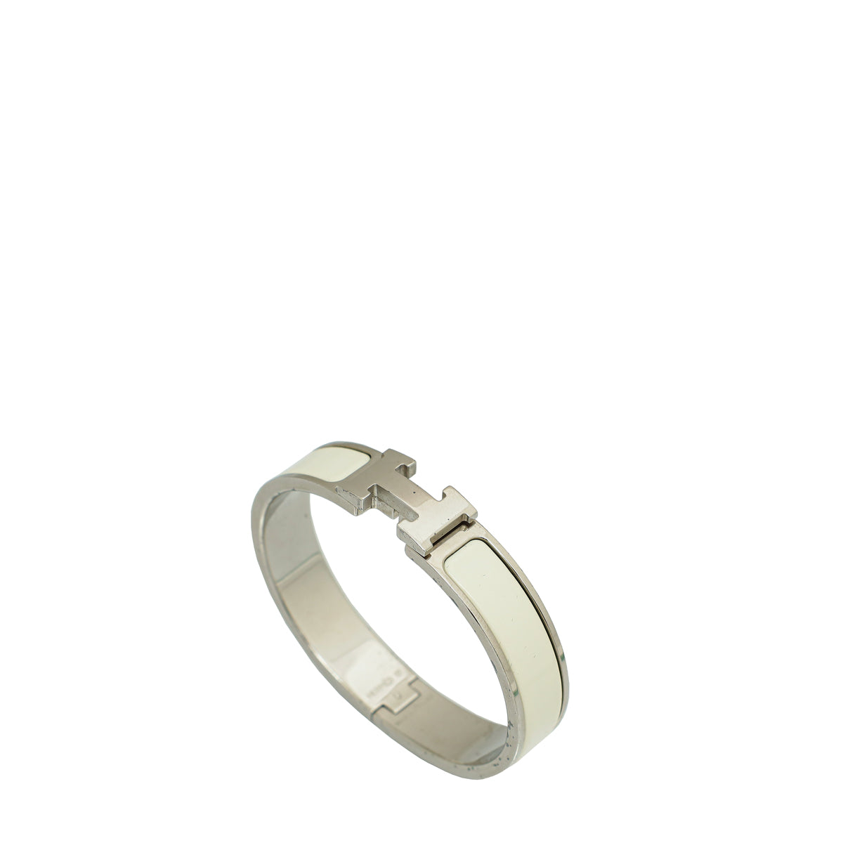 Hermes Blanc Clic H Bracelet-Hermes-THE CLOSET