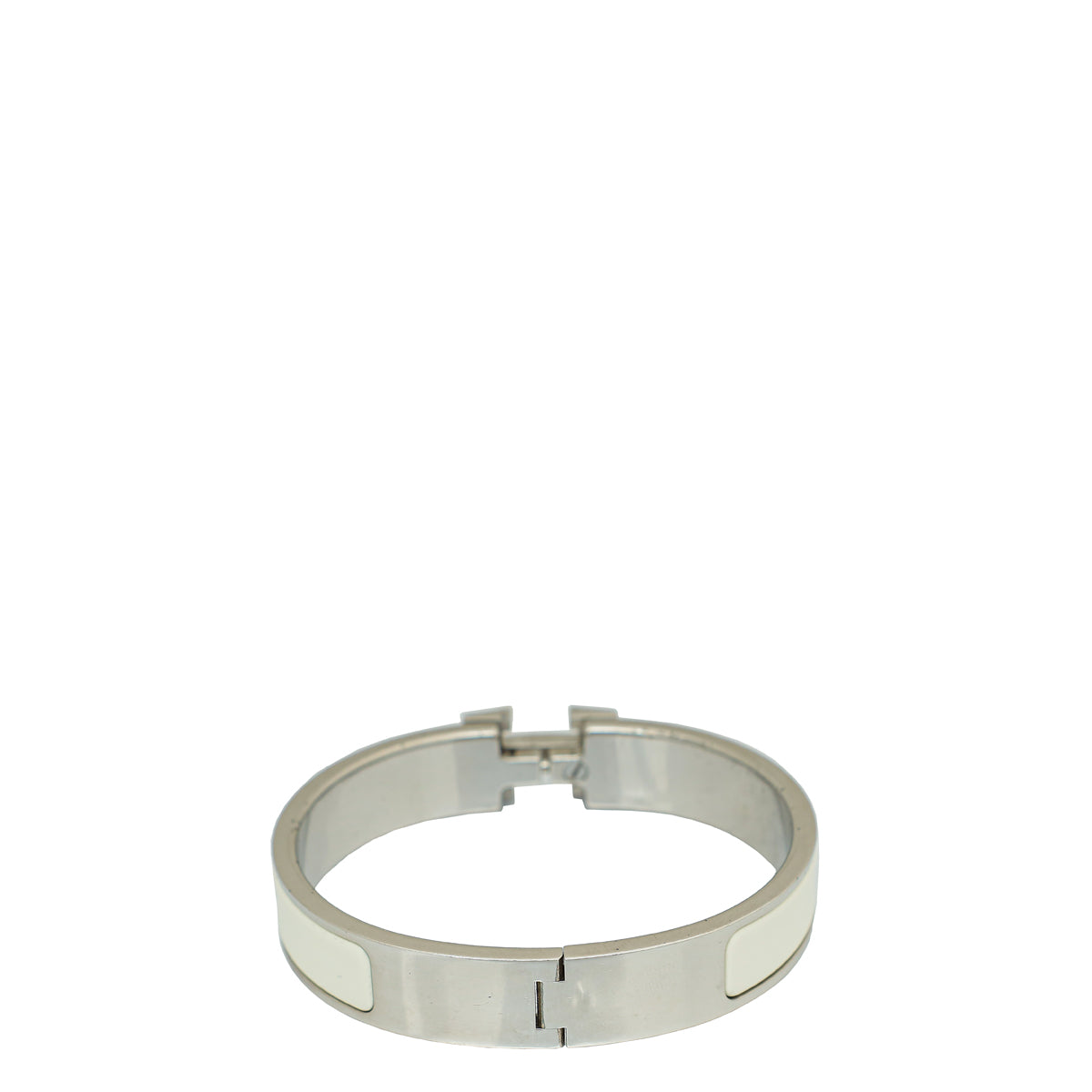 Hermes Blanc Clic H Bracelet-Hermes-THE CLOSET