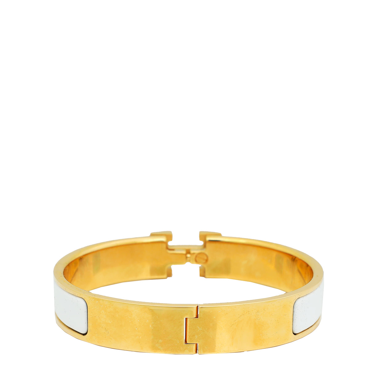 Hermes Blanc Clic H GM Bracelet-Hermes-THE CLOSET