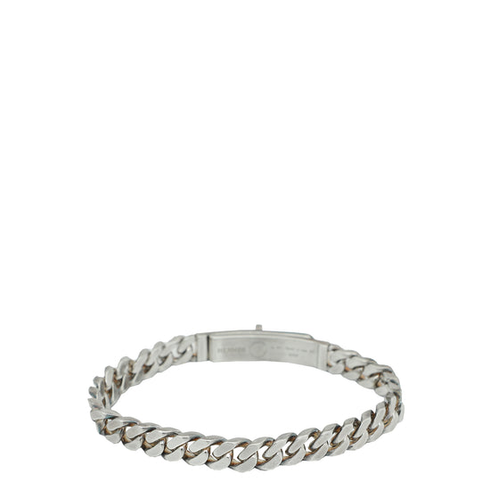 Hermes Silver Kelly Gourmette Very Small Model Bracelet