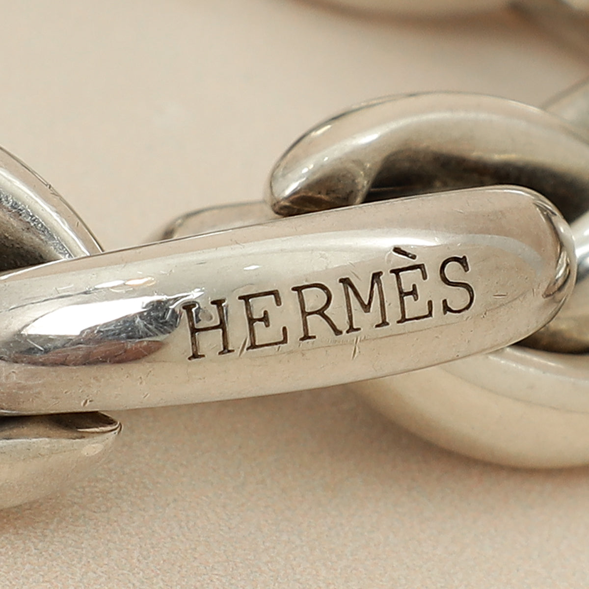 Hermes Silver Heavy Chain Links Bracelet-Hermes-THE CLOSET