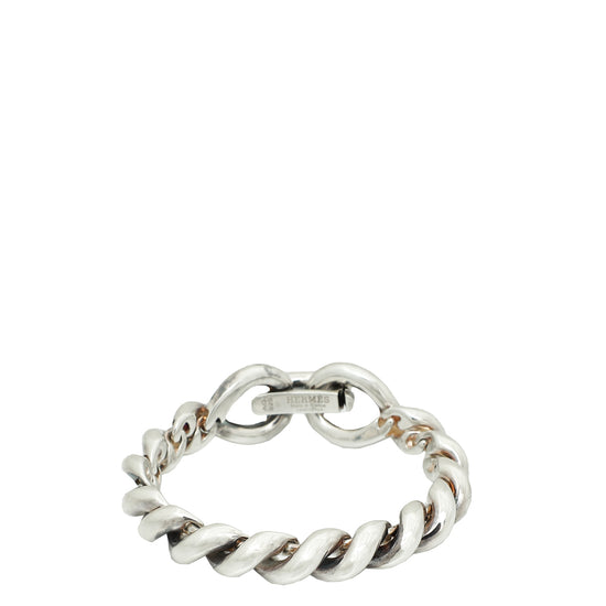 Hermes Silver Torsade Geant Bracelet