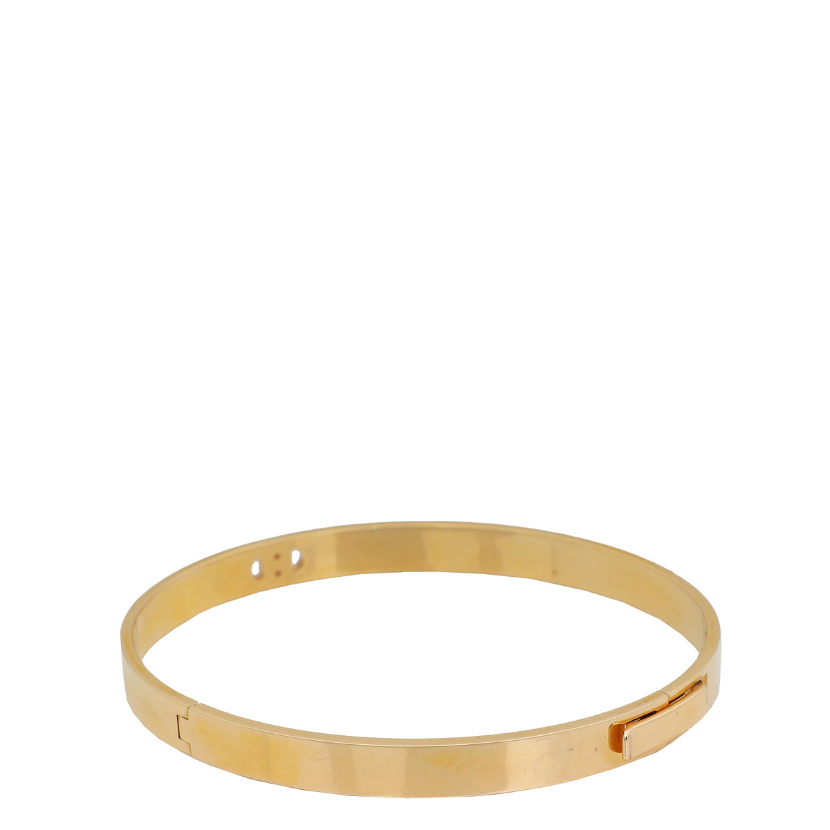 Hermes 18K Yellow Gold Diamond H D'Ancre Bracelet-Hermes-THE CLOSET