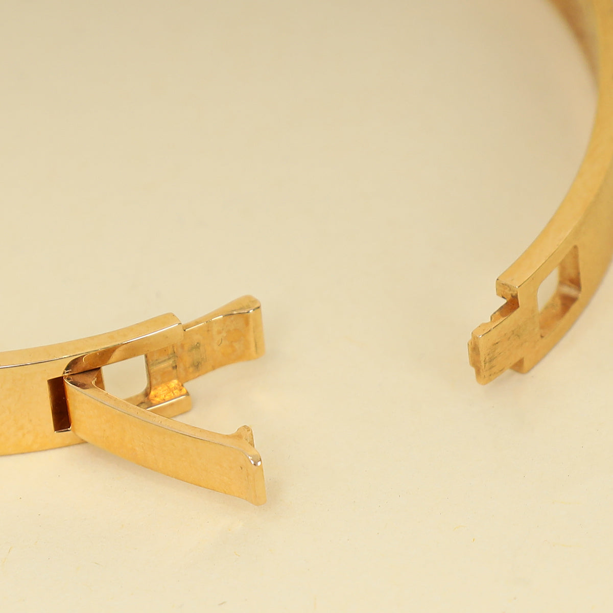 Hermes 18K Yellow Gold H d'Ancre Diamonds Small Model Bracelet-Hermes-THE CLOSET