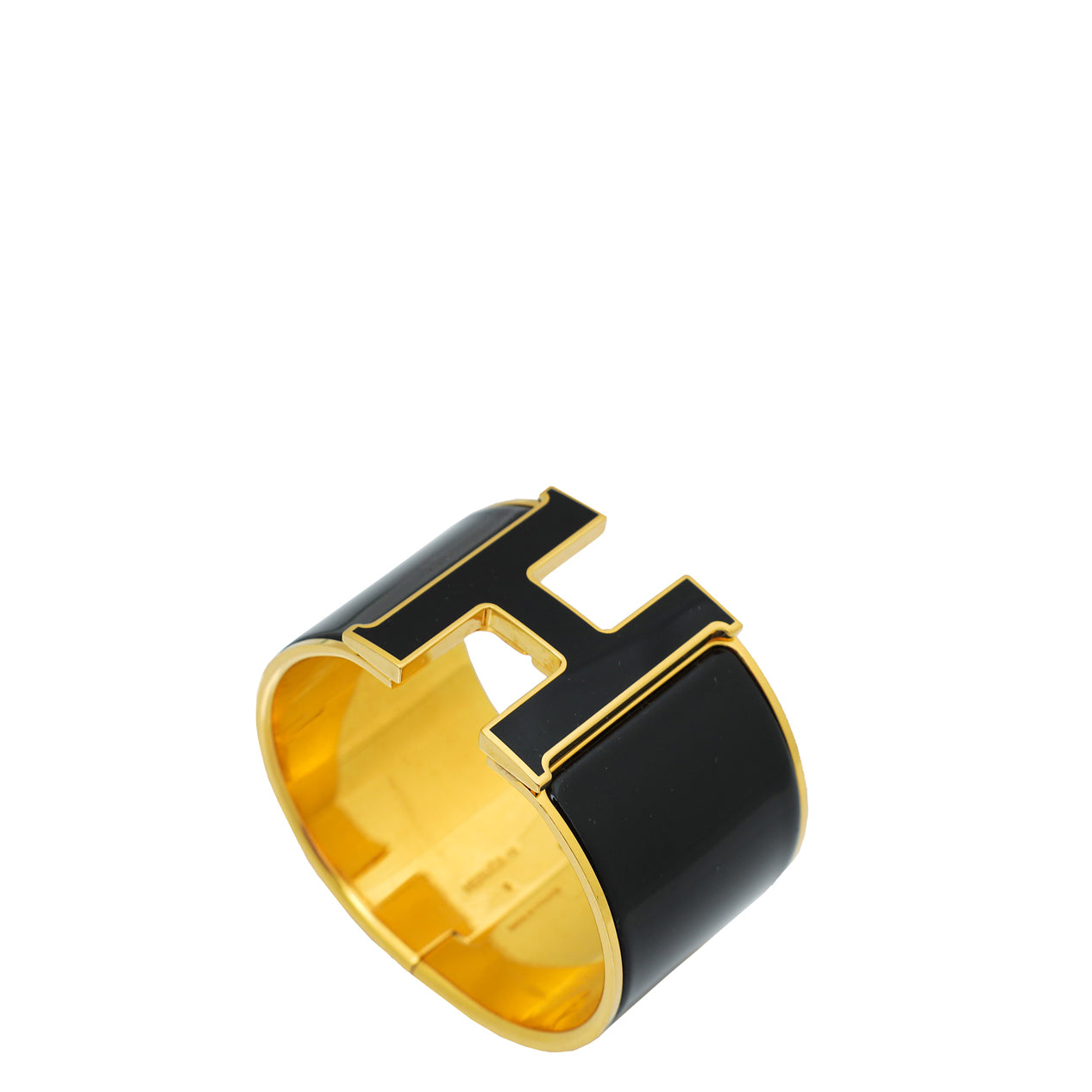 Hermes Noir Clic H XL Wide PM Bracelet-Hermes-THE CLOSET