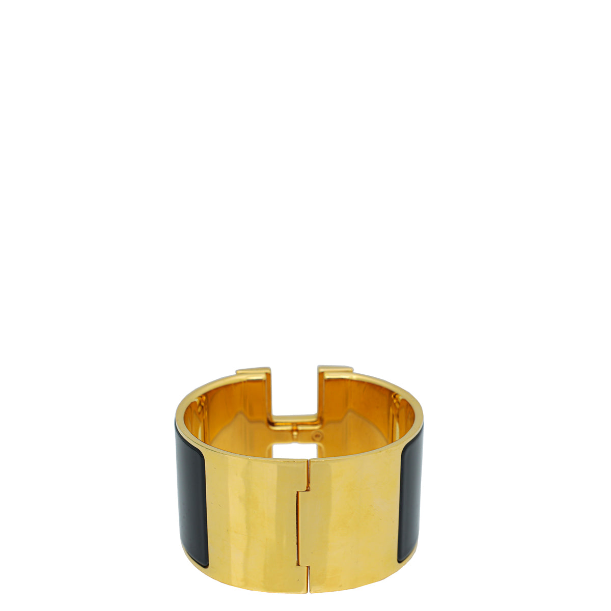Hermes Noir Clic H XL Wide PM Bracelet-Hermes-THE CLOSET
