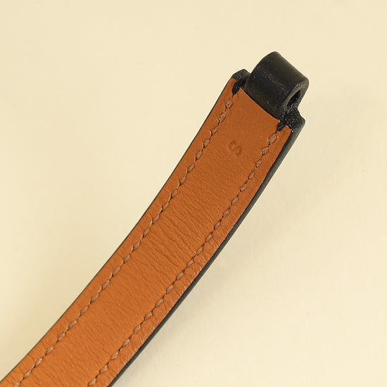 Hermes Noir Rivale Double Tour Bracelet-Hermes-THE CLOSET