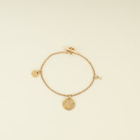 Hermes 18K Rose Gold Diamond Ex-Libris Bracelet
