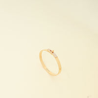 Hermes 18K Rose Gold Kelly Diamond Small Model Bracelet