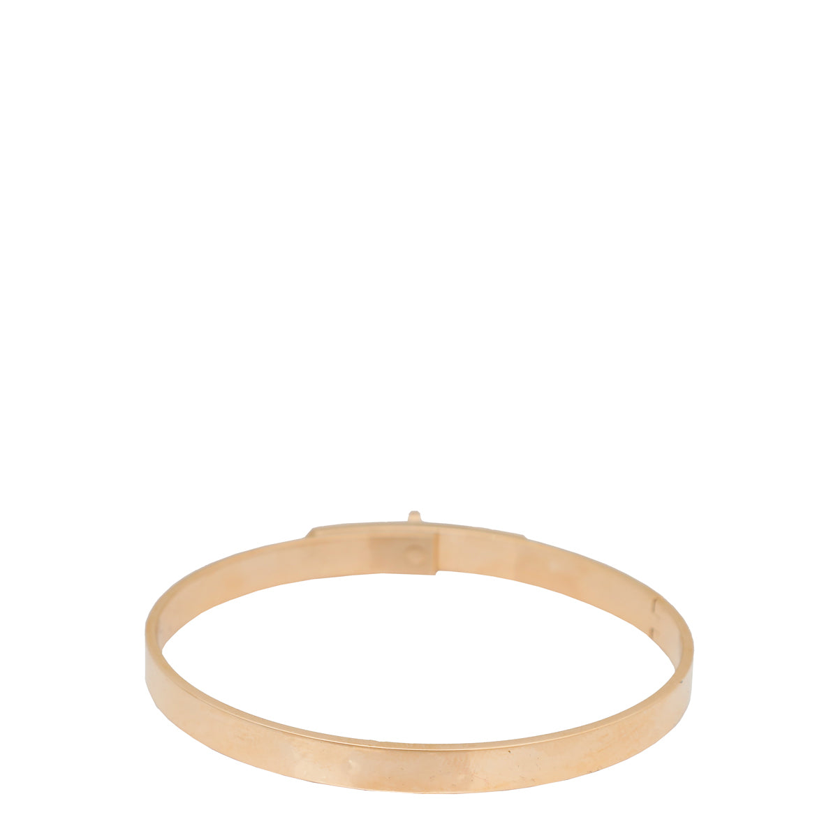 Hermes 18K Rose Gold 61 Diamond Kelly Small Model Bracelet-Hermes-THE CLOSET