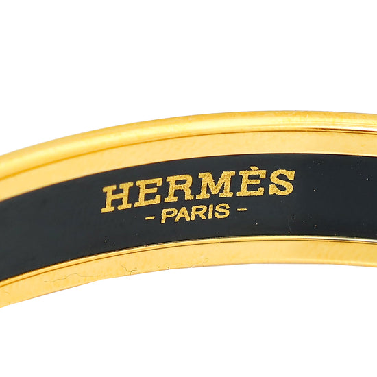 Hermes Multicolor Enamel Printed Brazil Large Bangle