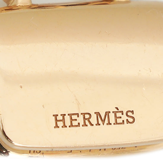 Hermes 18K Rose Gold Diamond Amulettes Constance Pendant Bracelet-Hermes-THE CLOSET