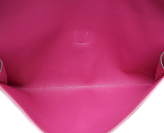 Hermes Pink Rose Azalee Jige Elan 29 Pochette Clutch Kelly Pochette –  MAISON de LUXE