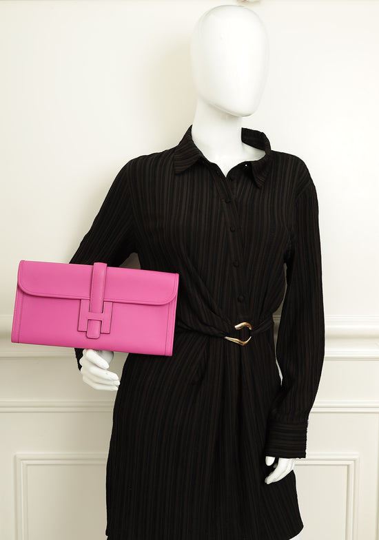 Hermes Magnolia Jige Elan 29 Swift Clutch-Hermes-THE CLOSET
