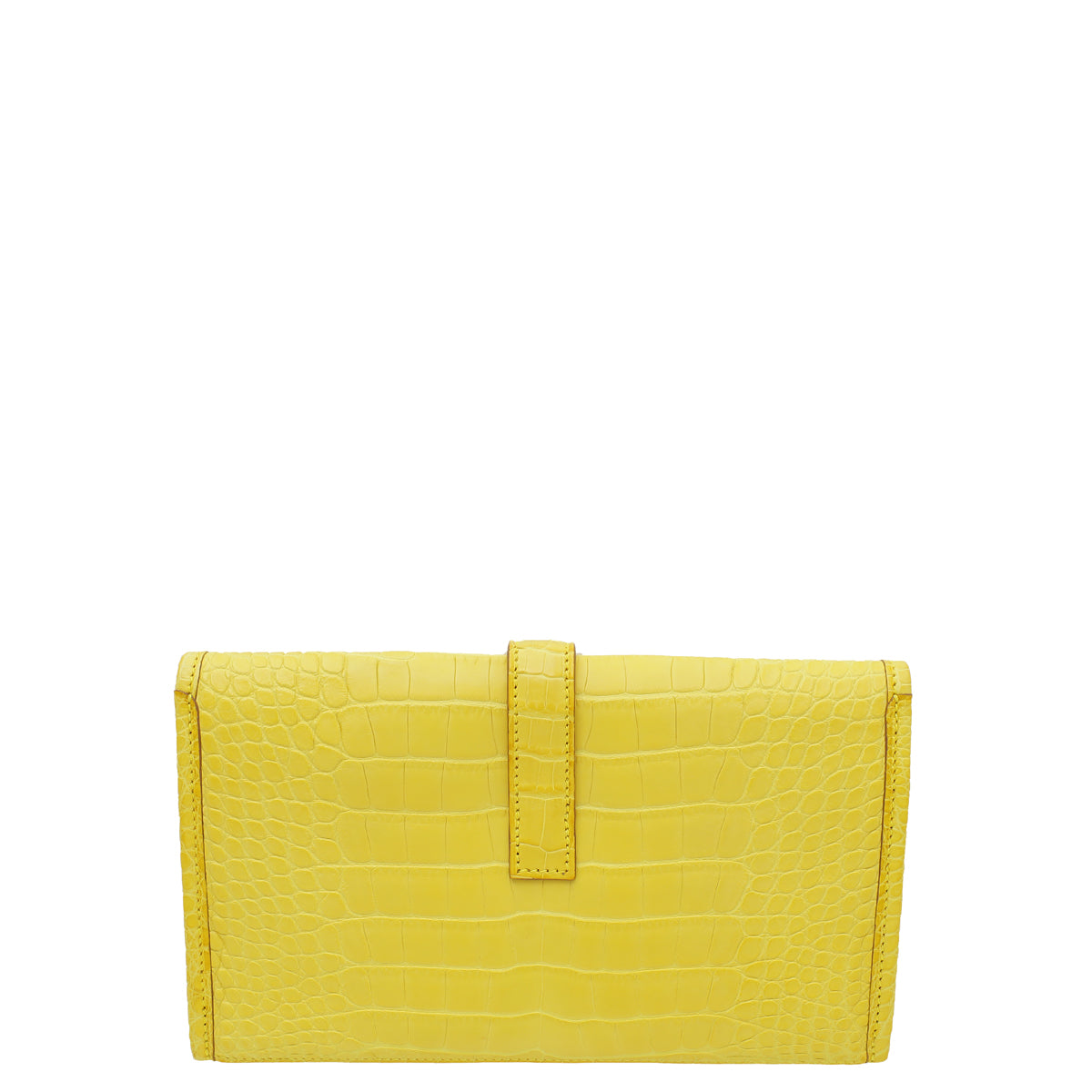 Hermes Mimosa Matte Alligator Jige Duo Clutch-Hermes-THE CLOSET