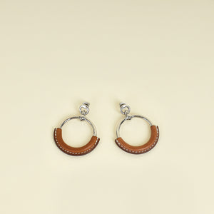 Hermes Fauve Loop Earrings