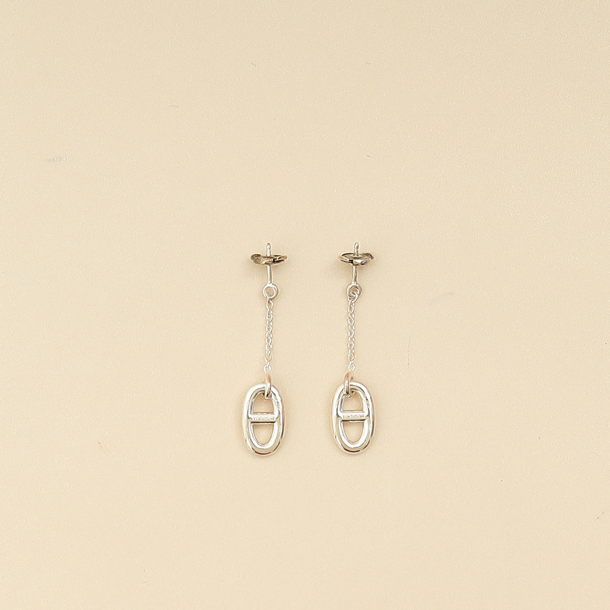 Hermes Silver Farandole Earrings, Medium Model-Hermes-THE CLOSET