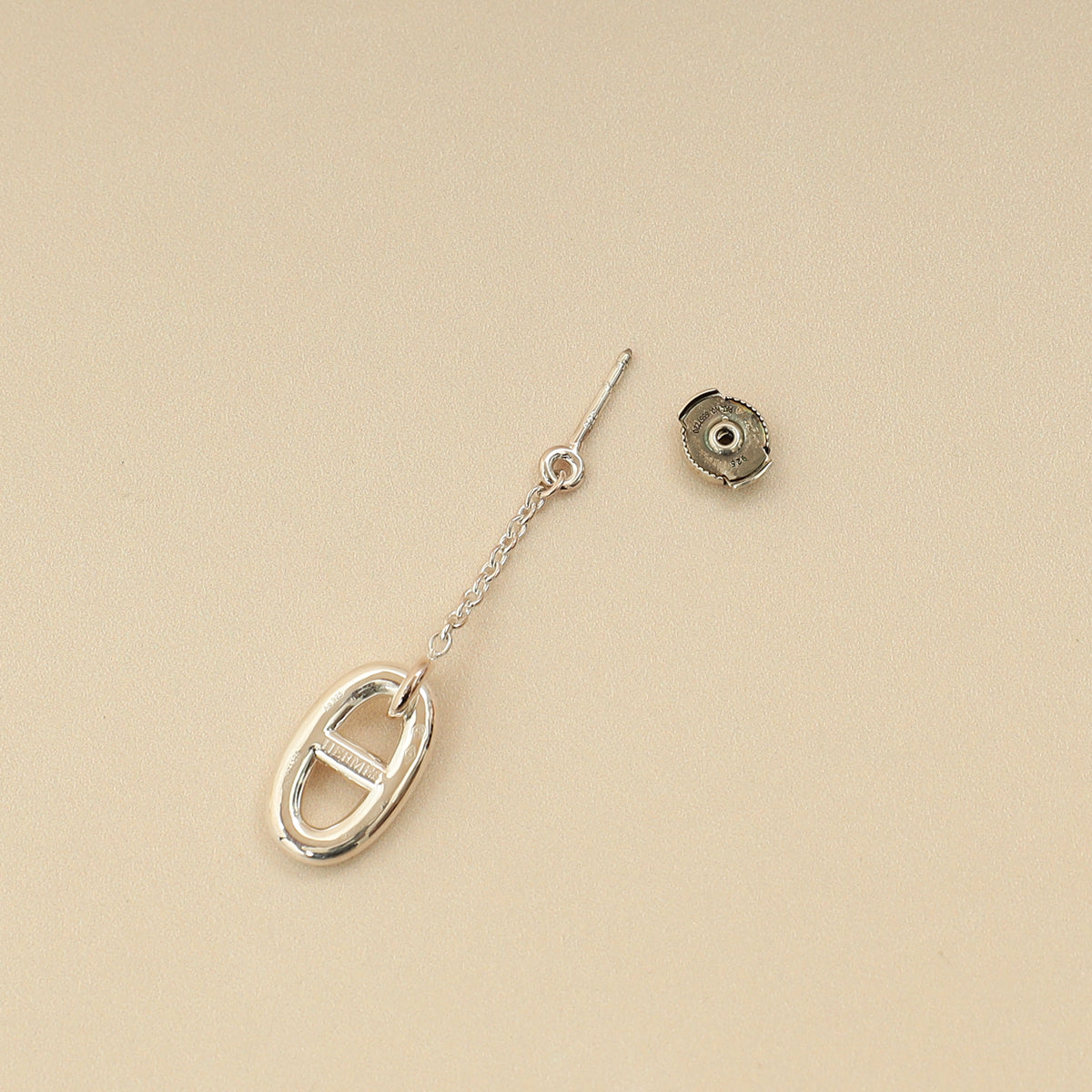 Hermes Silver Farandole Earrings, Medium Model-Hermes-THE CLOSET