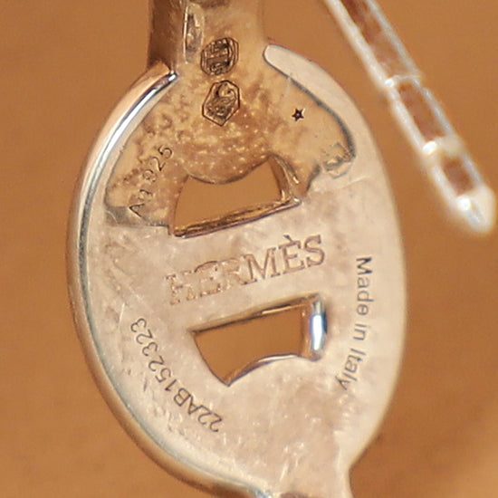 Hermes Sterling Silver Chaine d'ancre Enchainee Ear Climber Earring-Hermes-THE CLOSET