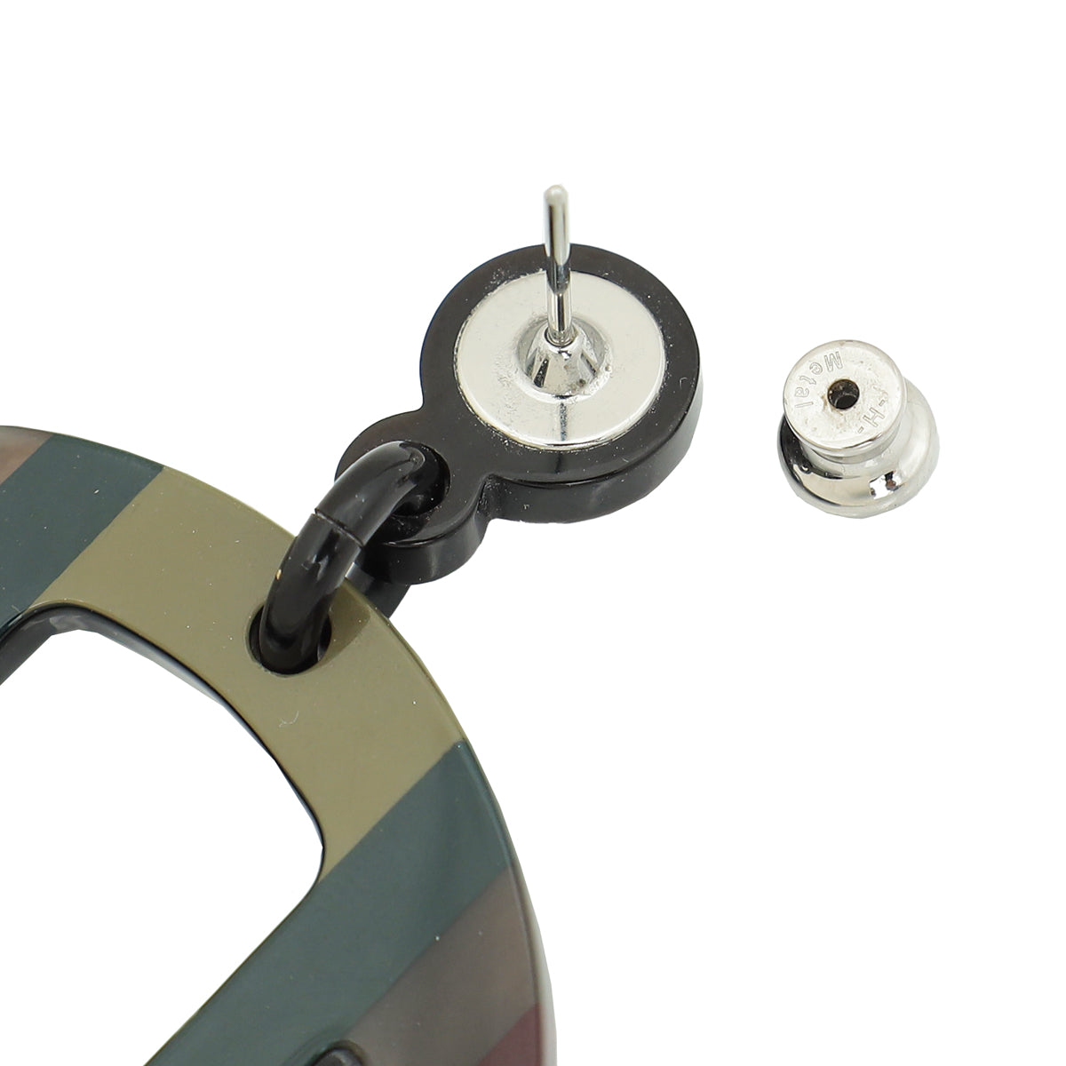 Hermes Multicolor H Equipe Earrings
