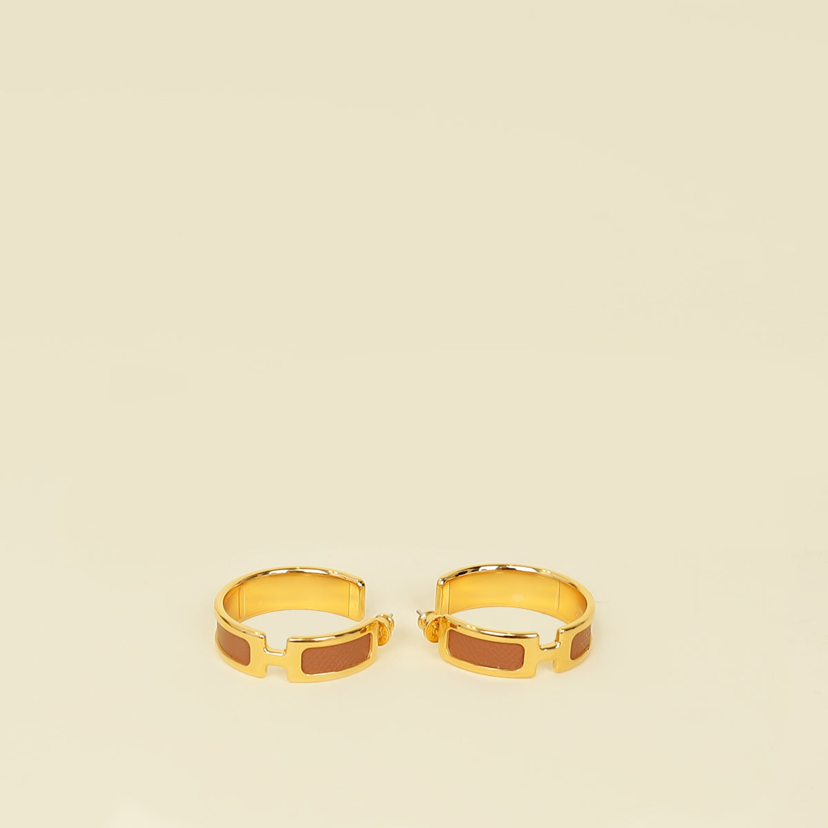Hermes Gold Olympe Earrings-Hermes-THE CLOSET