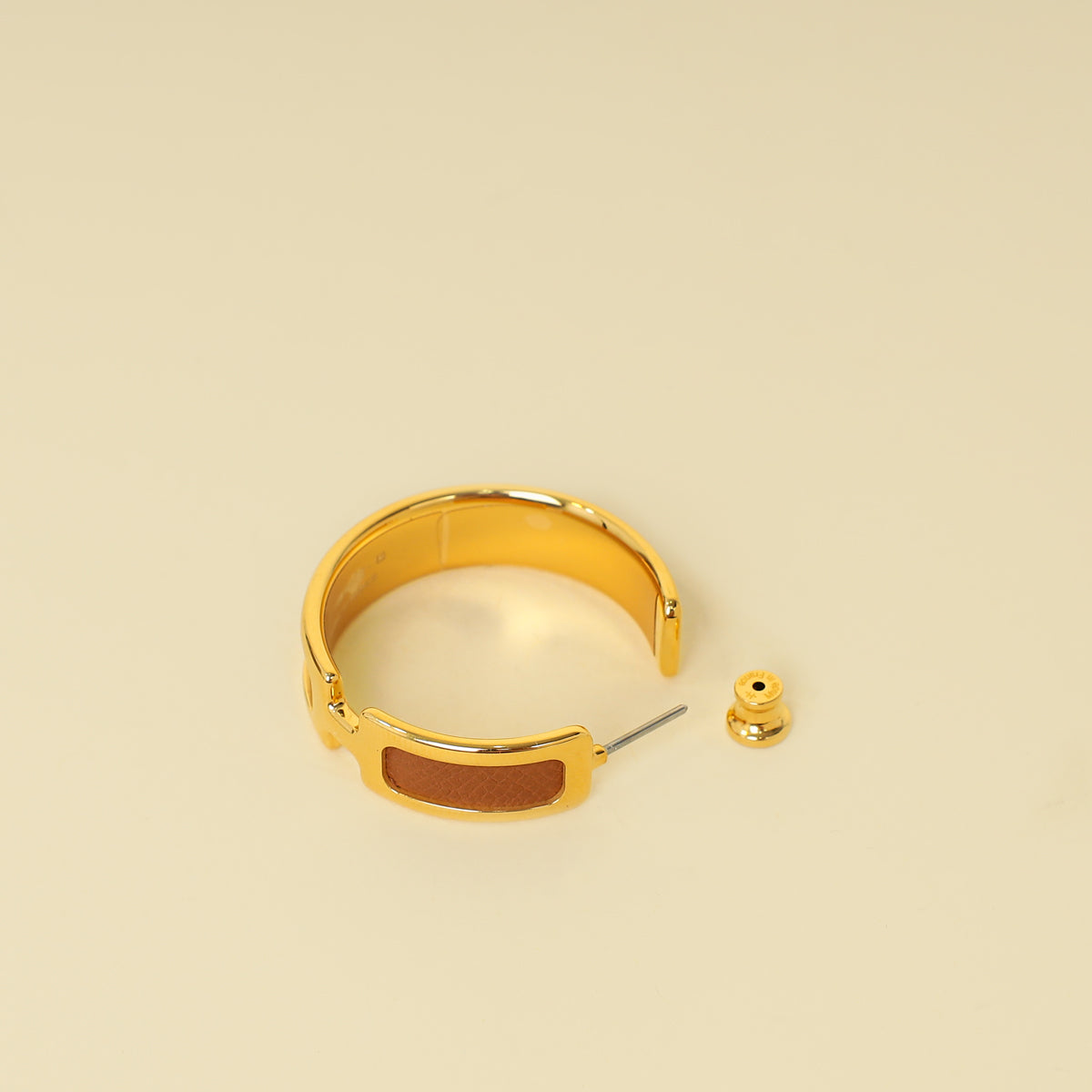 Hermes Gold Olympe Earrings-Hermes-THE CLOSET