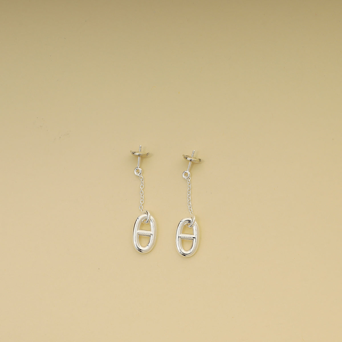 Hermes Sterling Silver Medium Model Farandole Earrings-Hermes-THE CLOSET