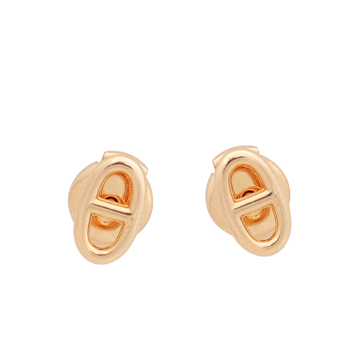 Hermes 18K Rose Gold Farandole Very Small Model Earrings-Hermes-THE CLOSET