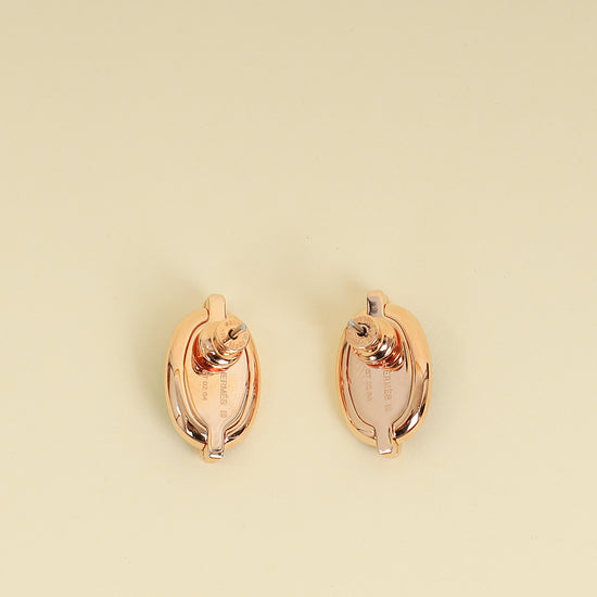 Hermes Noir Mini Maillon Earrings